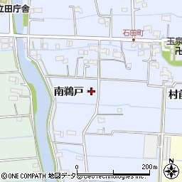 愛知県愛西市石田町南鵜戸75周辺の地図
