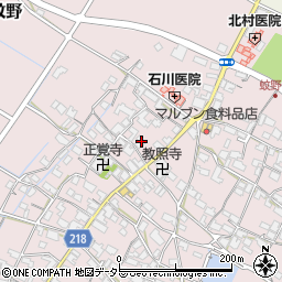 滋賀県愛知郡愛荘町蚊野1567周辺の地図