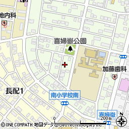 愛知県長久手市喜婦嶽1117周辺の地図