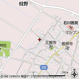 滋賀県愛知郡愛荘町蚊野1650周辺の地図