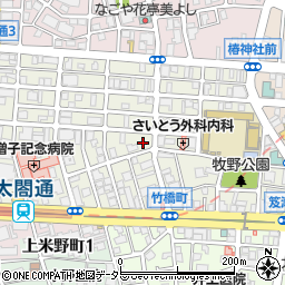 名鉄協商竹橋町第１駐車場周辺の地図