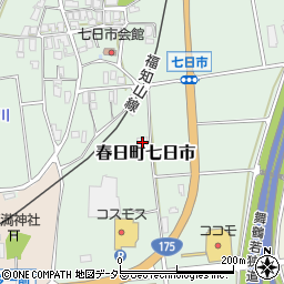 兵庫県丹波市春日町七日市527周辺の地図
