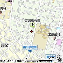 愛知県長久手市喜婦嶽1103周辺の地図