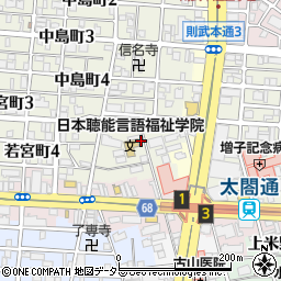 愛知県名古屋市中村区若宮町2丁目14周辺の地図