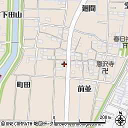 愛知県あま市七宝町下田前並102周辺の地図