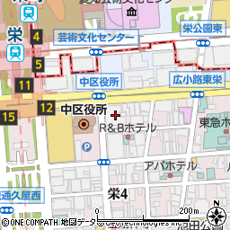 名古屋広小路プレイス周辺の地図