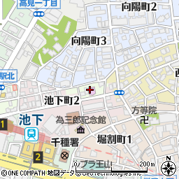 愛知県名古屋市千種区池下周辺の地図
