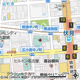 名古屋観光ホテル　曙の間周辺の地図