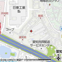 愛知県長久手市蟹原周辺の地図