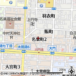 愛知県名古屋市中村区名楽町2丁目21周辺の地図