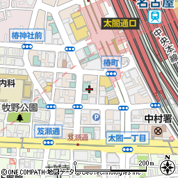 愛知県名古屋市中村区椿町13周辺の地図