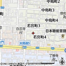 愛知県名古屋市中村区若宮町4丁目14周辺の地図