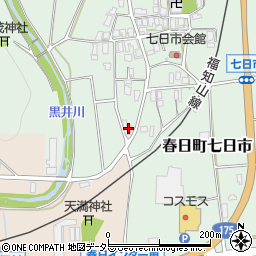 兵庫県丹波市春日町七日市578周辺の地図