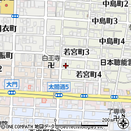 愛知県名古屋市中村区若宮町4丁目18周辺の地図