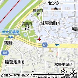 愛知県名古屋市中村区城屋敷町4丁目60周辺の地図