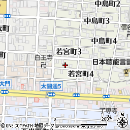 愛知県名古屋市中村区若宮町4丁目15周辺の地図