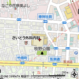 愛知県名古屋市中村区竹橋町3周辺の地図