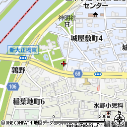 愛知県名古屋市中村区城屋敷町4丁目59周辺の地図