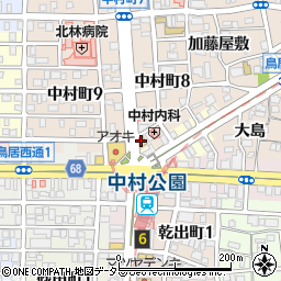 なか卯中村公園店周辺の地図