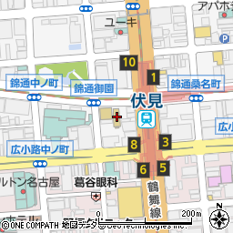 名古屋商科大学　名古屋キャンパス周辺の地図