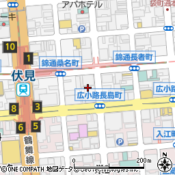 ローソン中区錦二丁目店周辺の地図