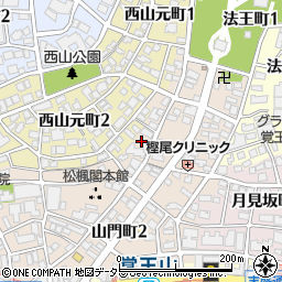 タイムズ覚王山駐車場周辺の地図