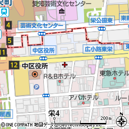 バーガーキング栄広小路店周辺の地図