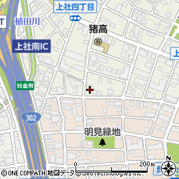 愛知県名古屋市名東区上社4丁目293周辺の地図