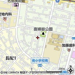 愛知県長久手市喜婦嶽1201周辺の地図