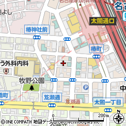 バジェットレンタカー名古屋駅新幹線口店周辺の地図