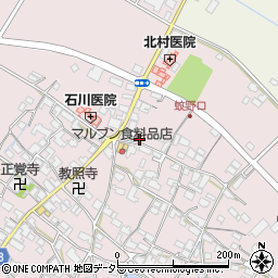 滋賀県愛知郡愛荘町蚊野1516周辺の地図