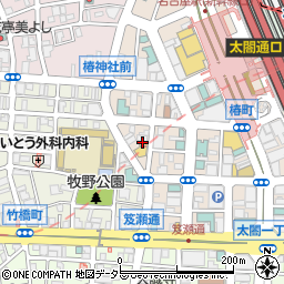 焼肉 福 名駅西口店周辺の地図