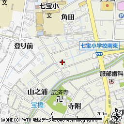 愛知県あま市七宝町桂築込周辺の地図