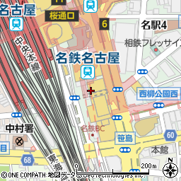 ファミリーマート近鉄名古屋駅地上改札外店周辺の地図