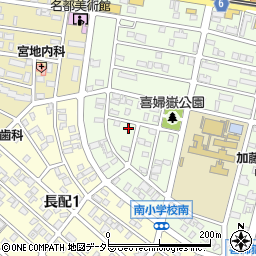 愛知県長久手市喜婦嶽1306周辺の地図