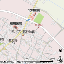 滋賀県愛知郡愛荘町蚊野1514周辺の地図