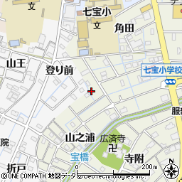 愛知県あま市七宝町桂角田77周辺の地図