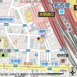 日産レンタカー名古屋新幹線駅前店周辺の地図