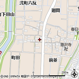 愛知県あま市七宝町下田前並103周辺の地図