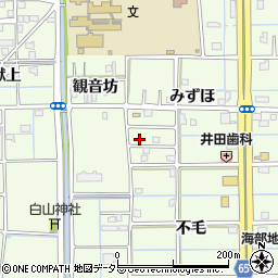 愛知県津島市莪原町みずほ75周辺の地図