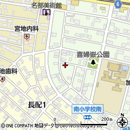 愛知県長久手市喜婦嶽1303周辺の地図