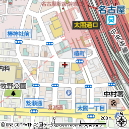 愛知県名古屋市中村区椿町13-23周辺の地図