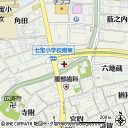 愛知県あま市七宝町桂城之堀44周辺の地図