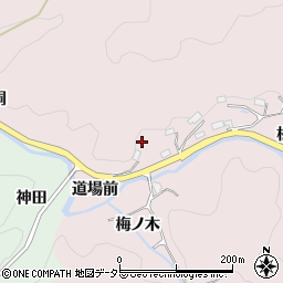愛知県豊田市西樫尾町道場前周辺の地図