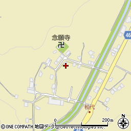 島根県大田市久利町松代213周辺の地図