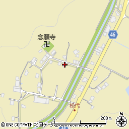 島根県大田市久利町松代212周辺の地図