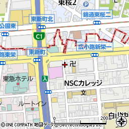 名鉄協商新栄１丁目第１３駐車場周辺の地図
