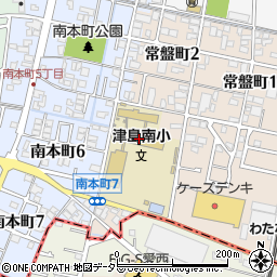 津島市立南小学校周辺の地図