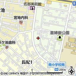 愛知県長久手市喜婦嶽1406周辺の地図