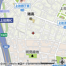 愛知県名古屋市名東区上社4丁目301周辺の地図